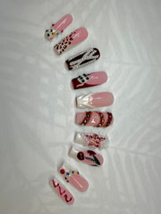 Girly Glam Press-On Set – EZGel Exclusive