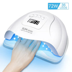 LED Nail Dryer UV Lamp for Gel Polish (72W)-1
