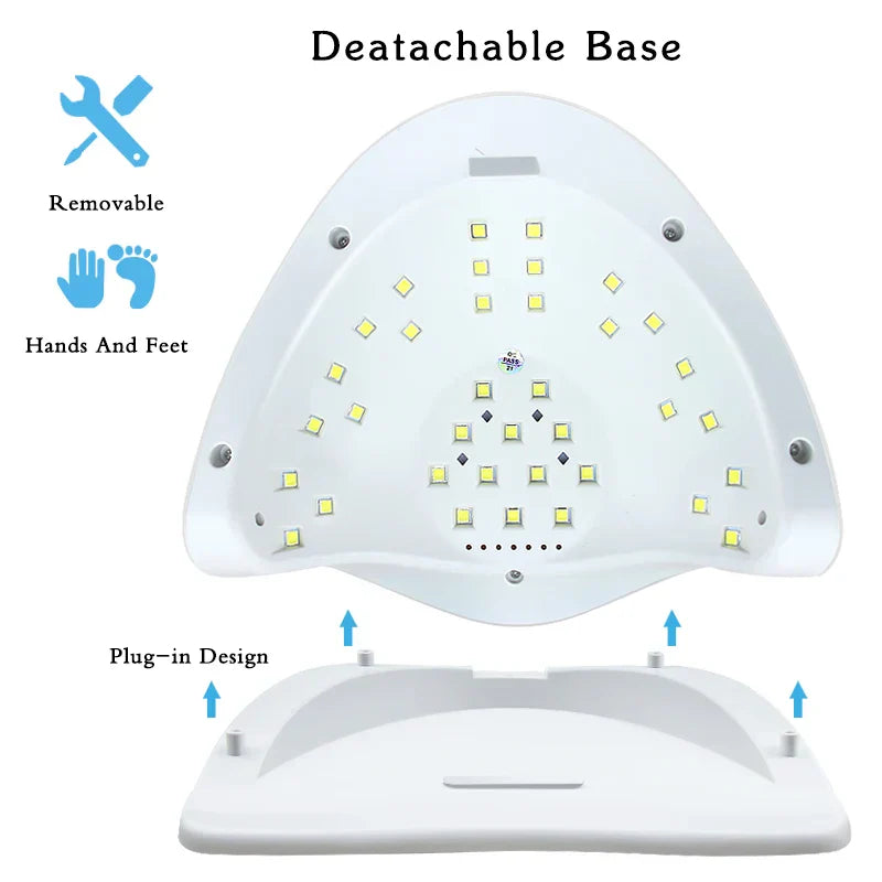 LED Nail Dryer UV Lamp for Gel Polish (72W)-4